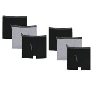 Fruit of the Loom Big Man Premium Boxer Briefs 5XB (58-60)  Mesh‎ Fly Pack of 6